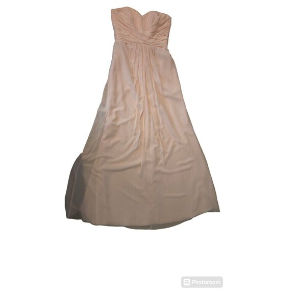 David's Bridal Strapless Petal Pink 4 Chiffon Whimsical Fairy F15555‎ - Picture 1 of 8